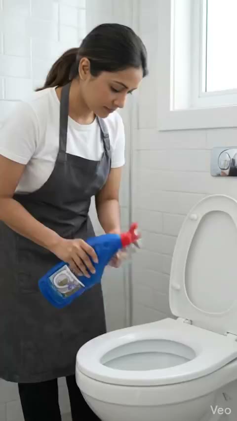 Xtrio Toilet Cleaner in use